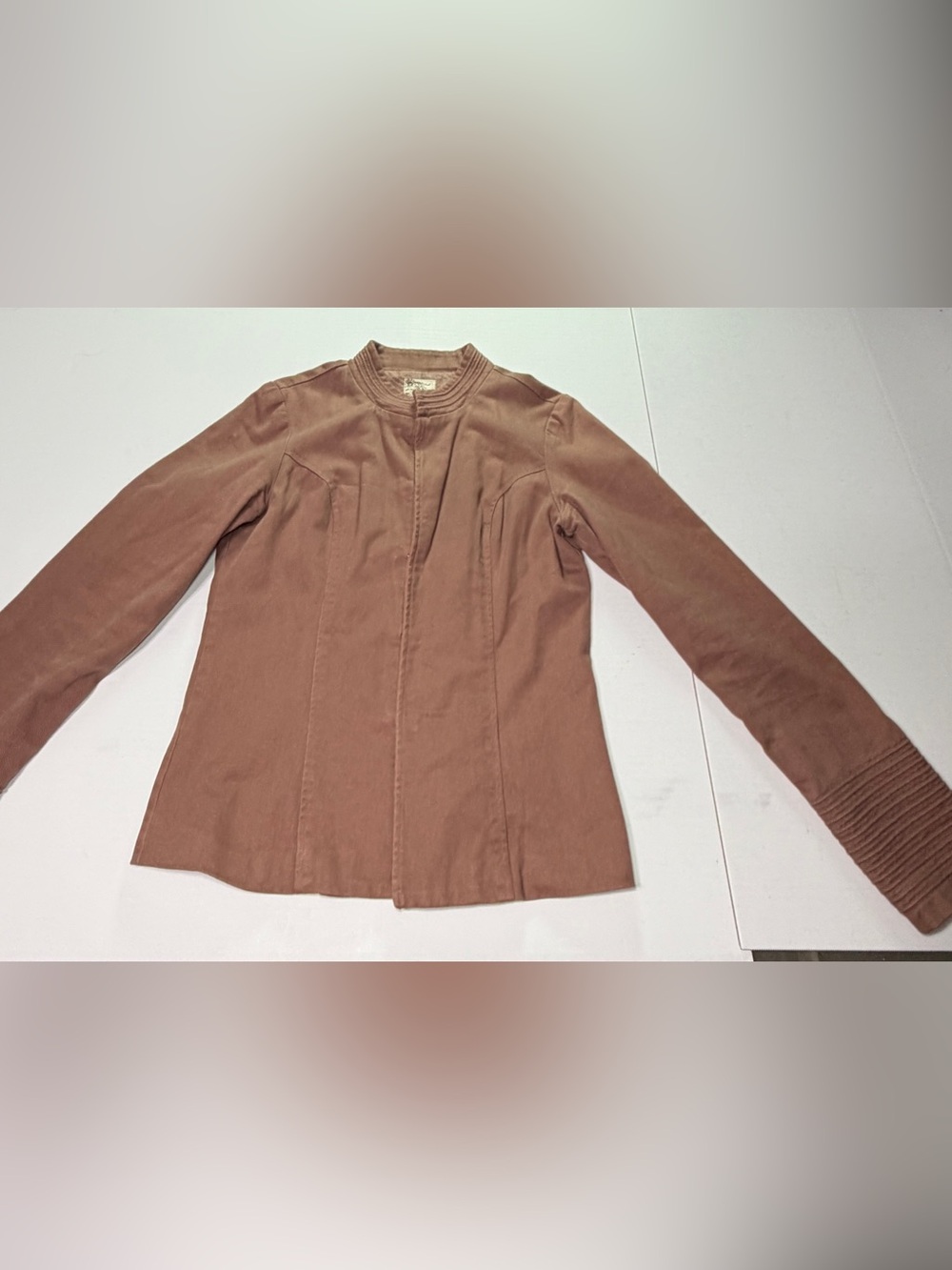 Tulle Anthropologie Dusty Rose utility Jacket tight large Fitted Military Boho